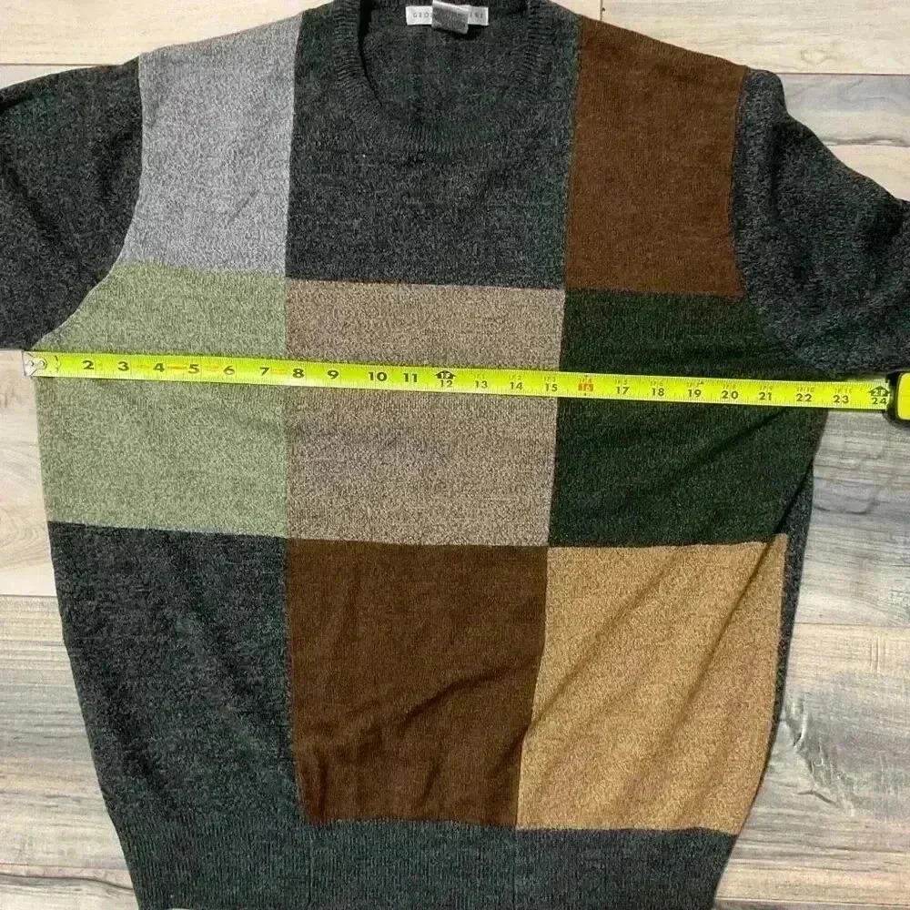 Geoffrey Beene Men’s Sweater Block design soft and stretchy Men’s Long sleeve Sw - Picture 3 of 6